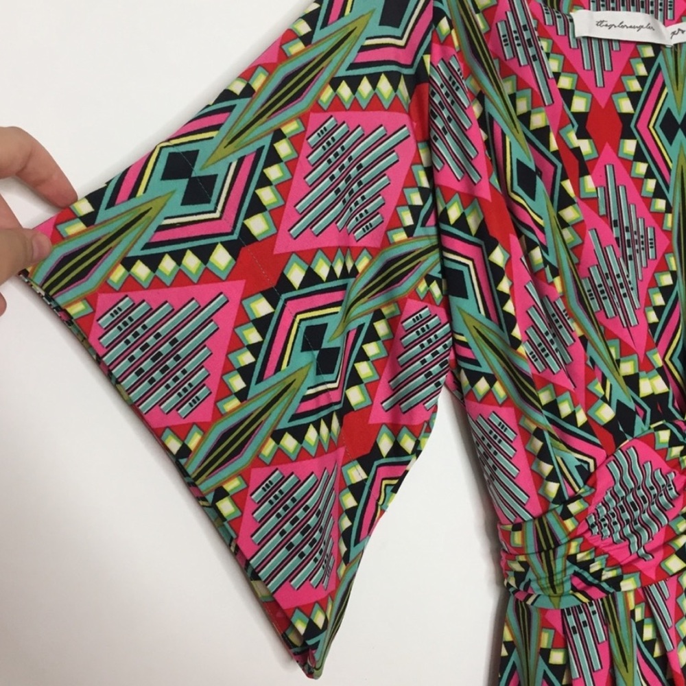 T Bags Los Angeles Printed Kimono Romper XS - Picture 7 of 11